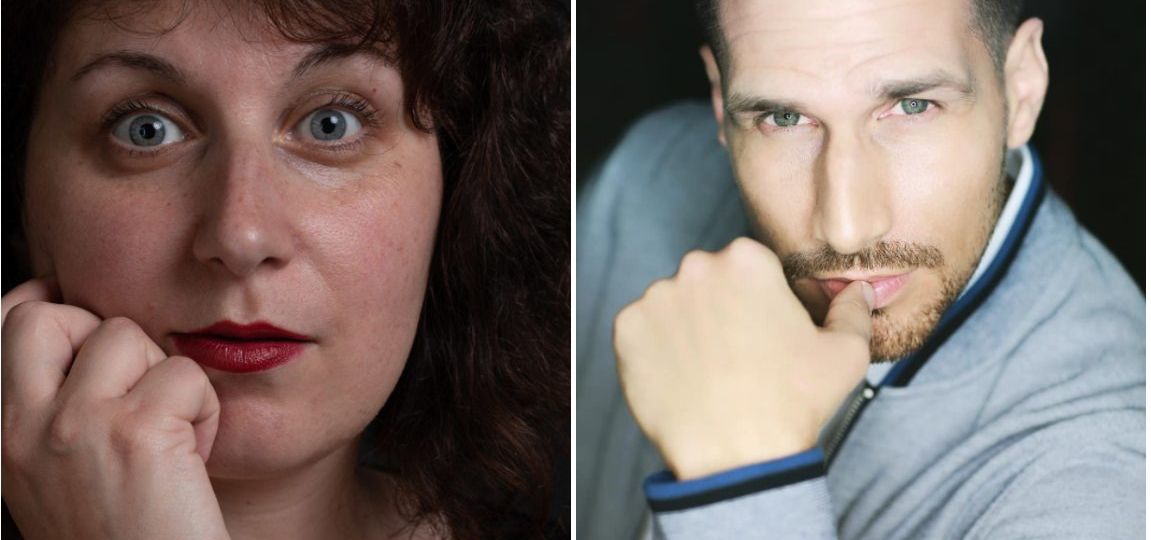 Portraits de Claire Stride et Loïc Landrau côté à côté